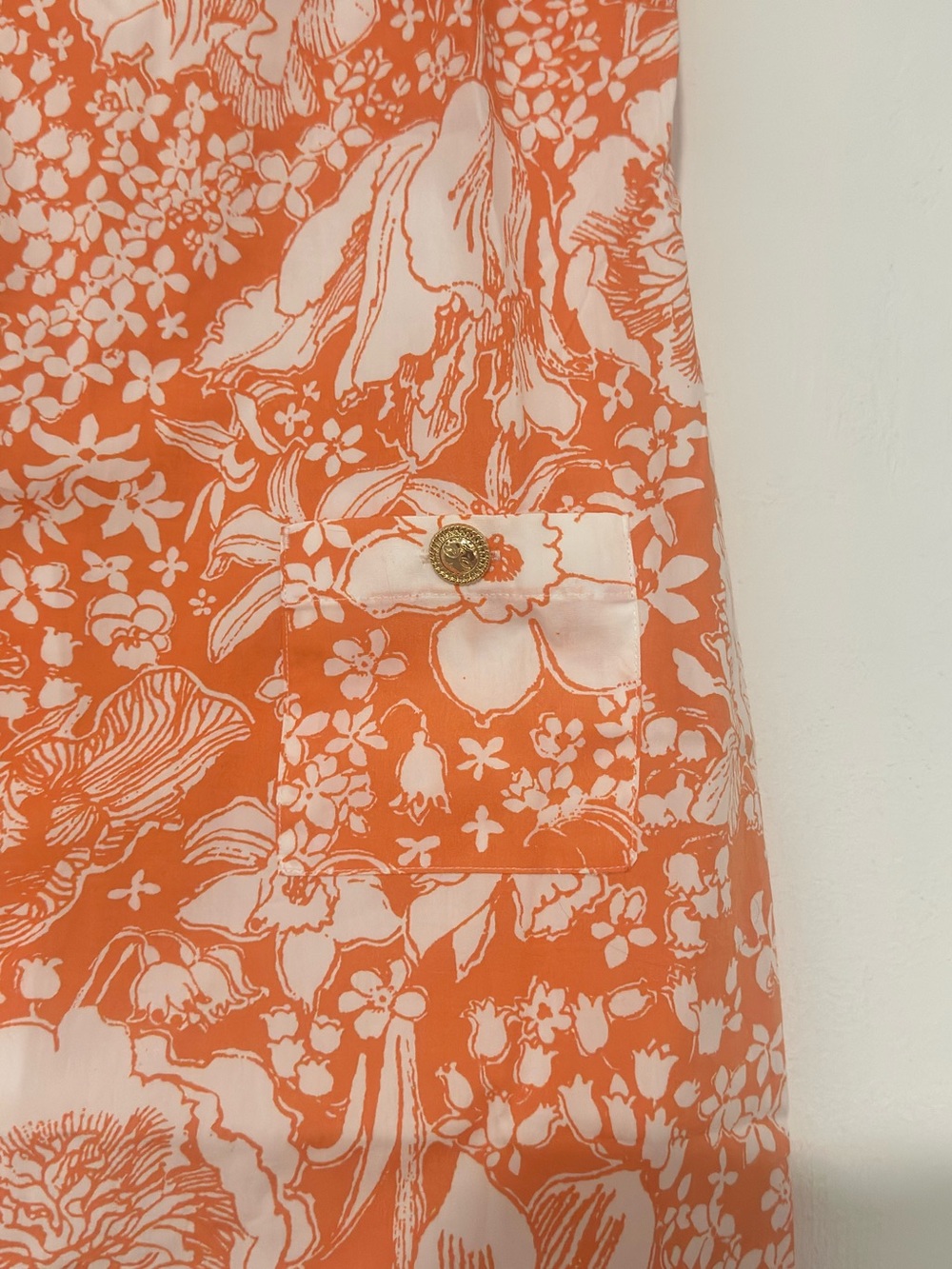 Sunset Orange Romey Shift Romper - Picture 3 of 8
